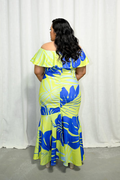 LINA - OFF SHOULDER DRESS - Mariah Island Boutique 