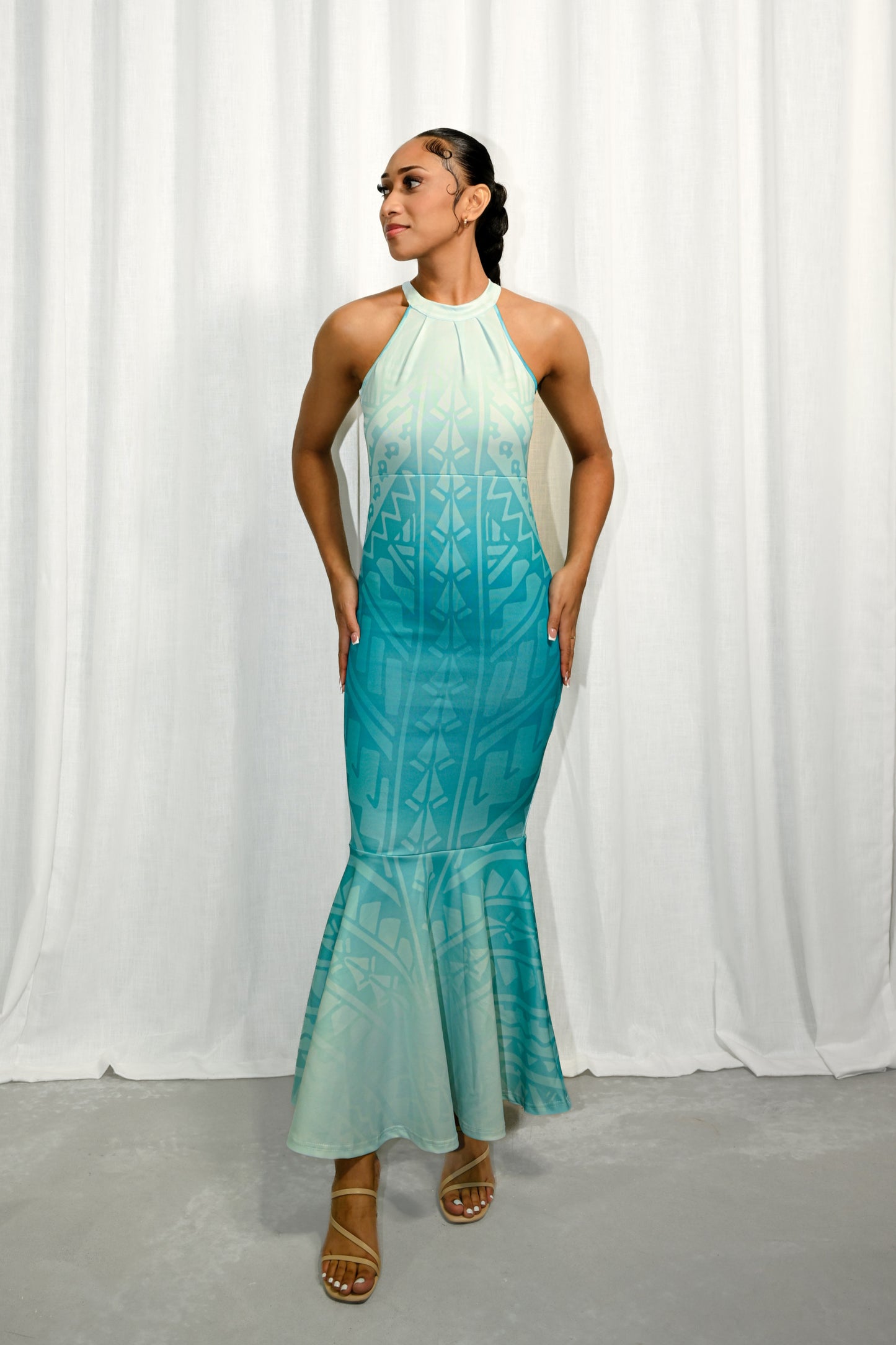 JAYLINE | HALTER KNOT DRESS - Mariah Island Boutique 