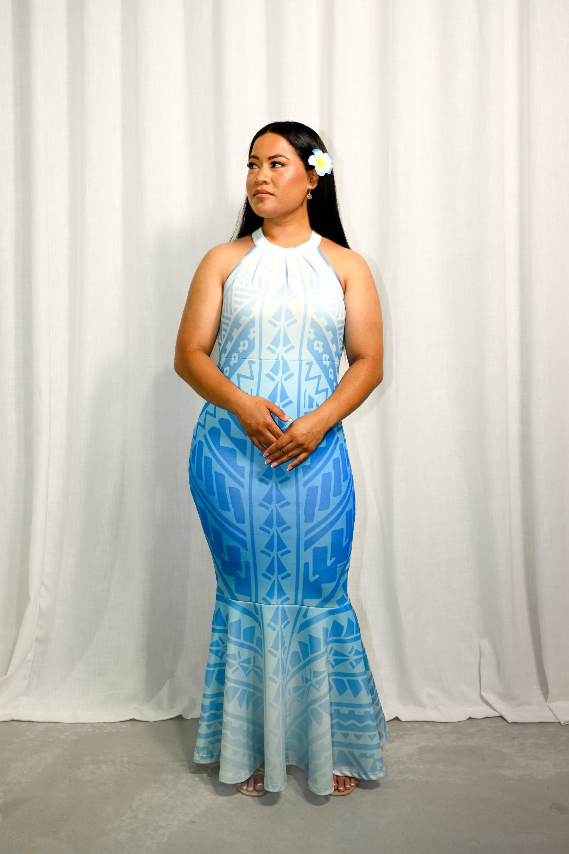 JAYLINE - HALTER KNOT DRESS - Mariah Island Boutique 