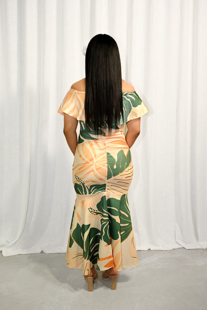 LINA - OFF SHOULDER DRESS - Mariah Island Boutique 