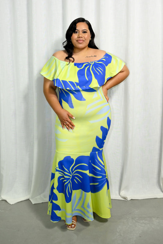 LINA - OFF SHOULDER DRESS - Mariah Island Boutique 